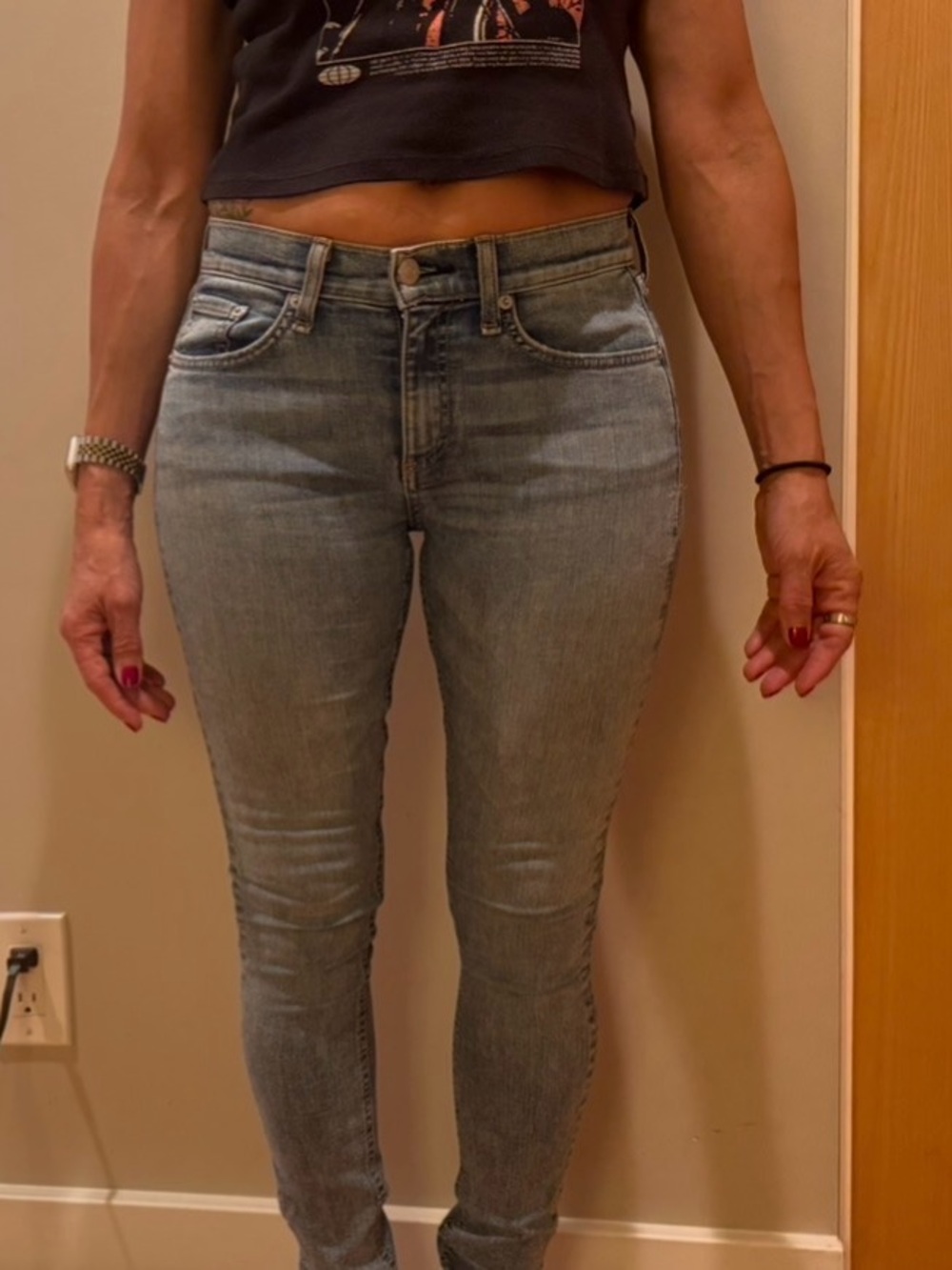 rag & bone Light Blue wash Skinny Jeans